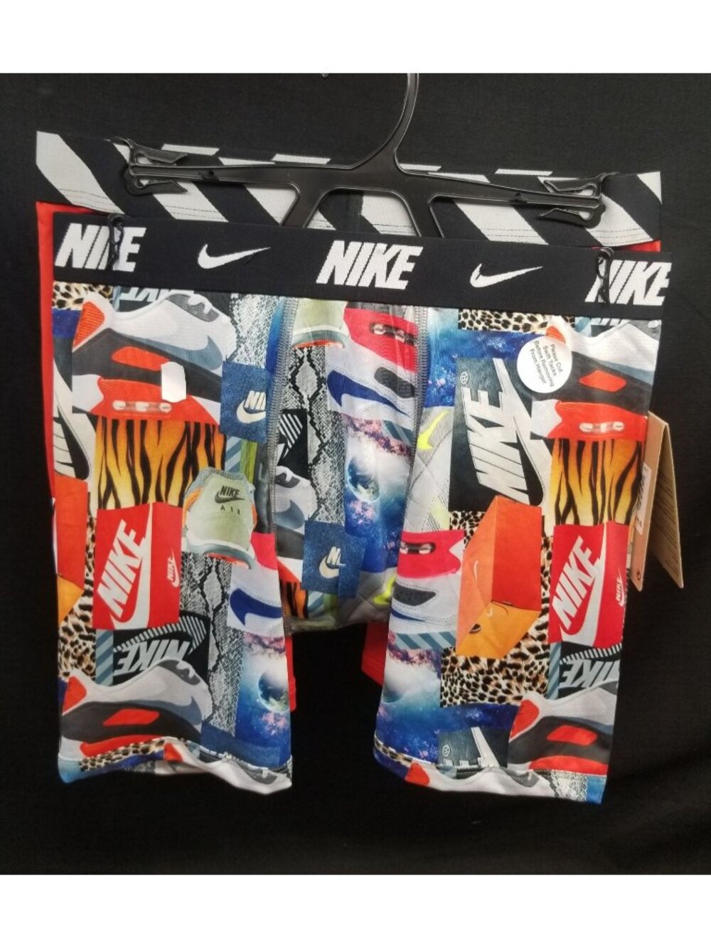 Nike Boys Boxer Briefs 2-Pack Orange Multicolor Size L (11-13 Years) NEW WITH TA